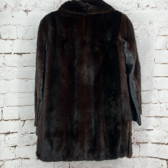 ✨VTG✨I. Magnin Mink/Lambskin Combo Coat, Size M - Picture 8 of 15